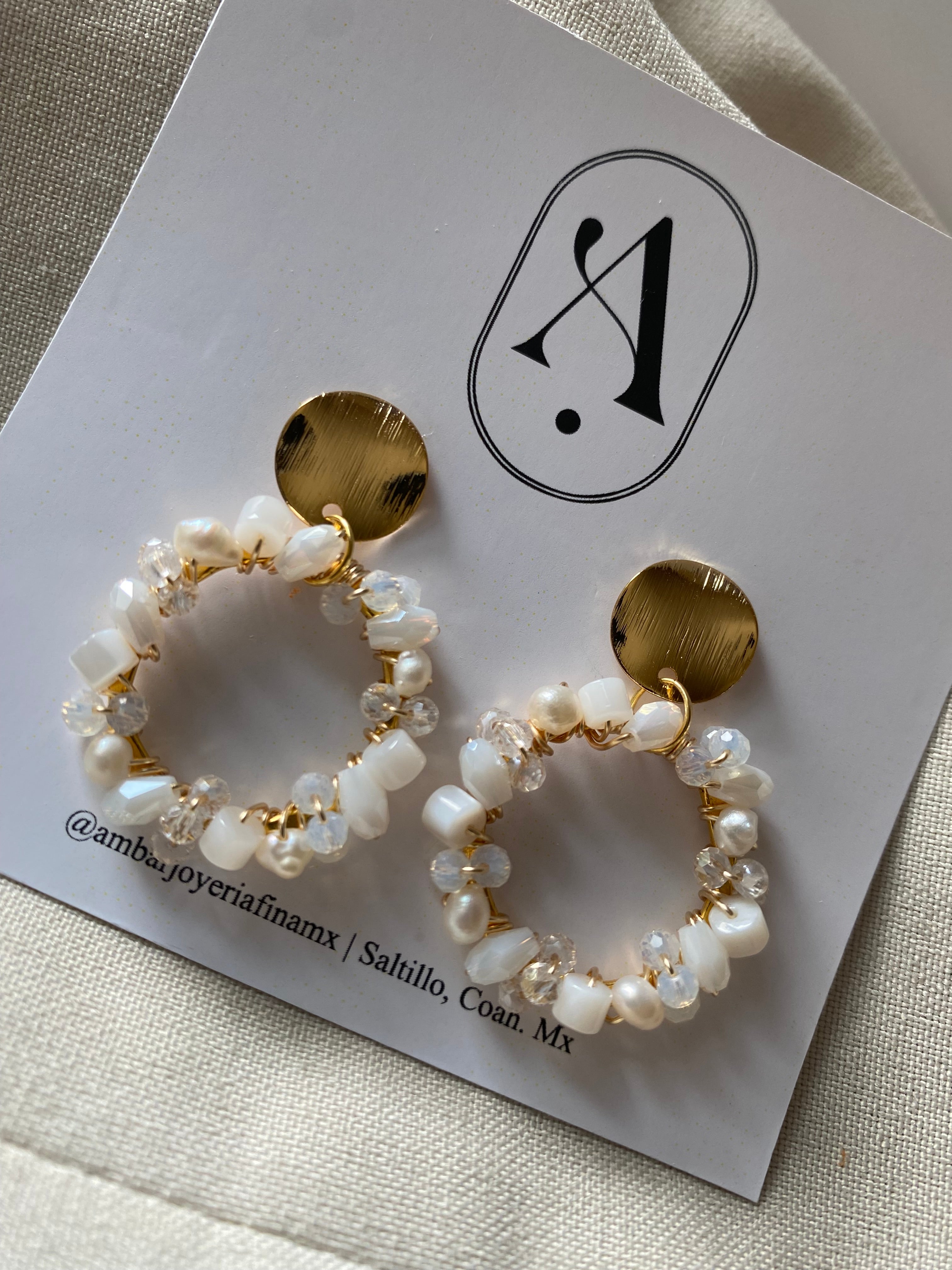 Aretes LORENZA Ópalo