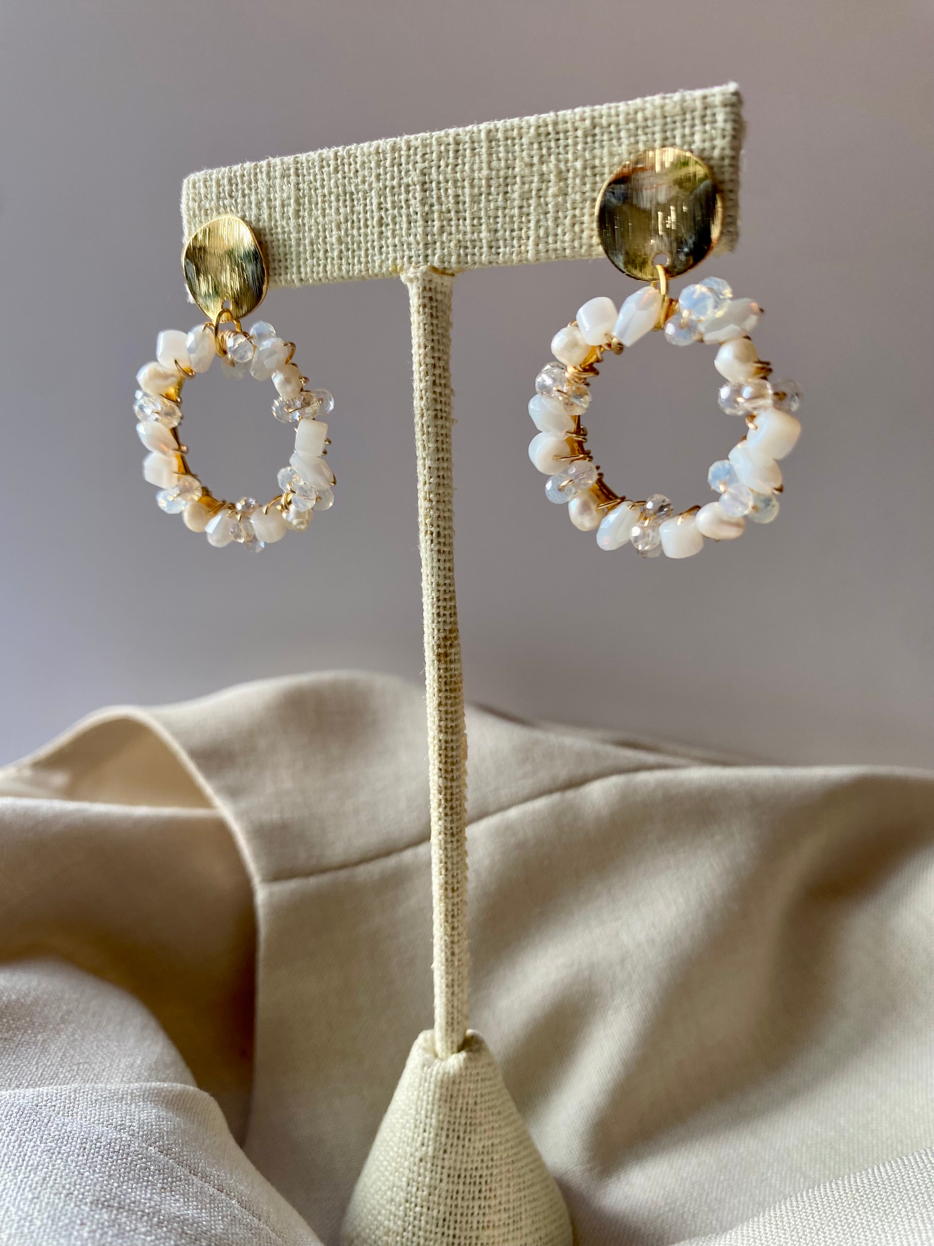 Aretes LORENZA Ópalo