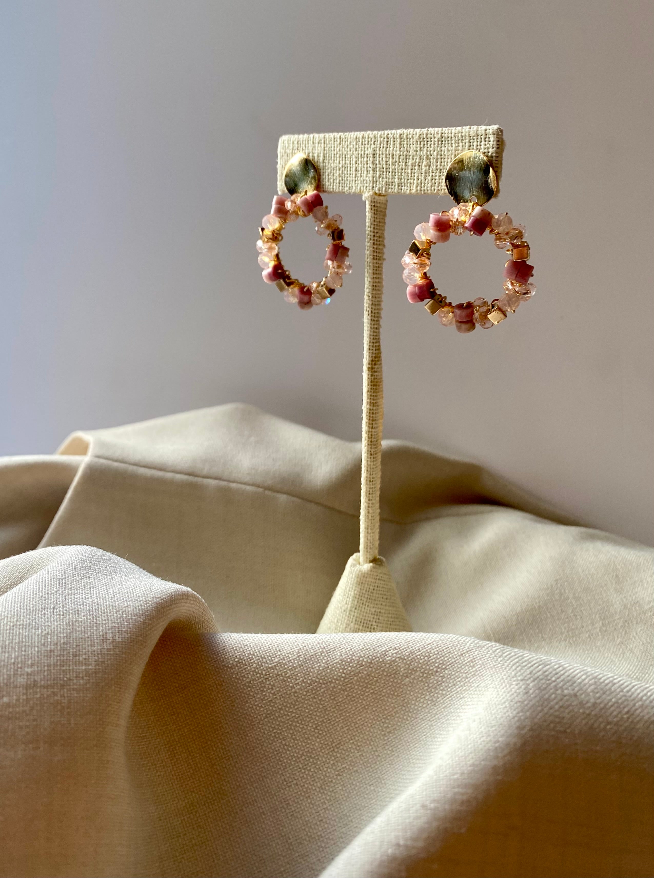Aretes LORENZA Rodonita
