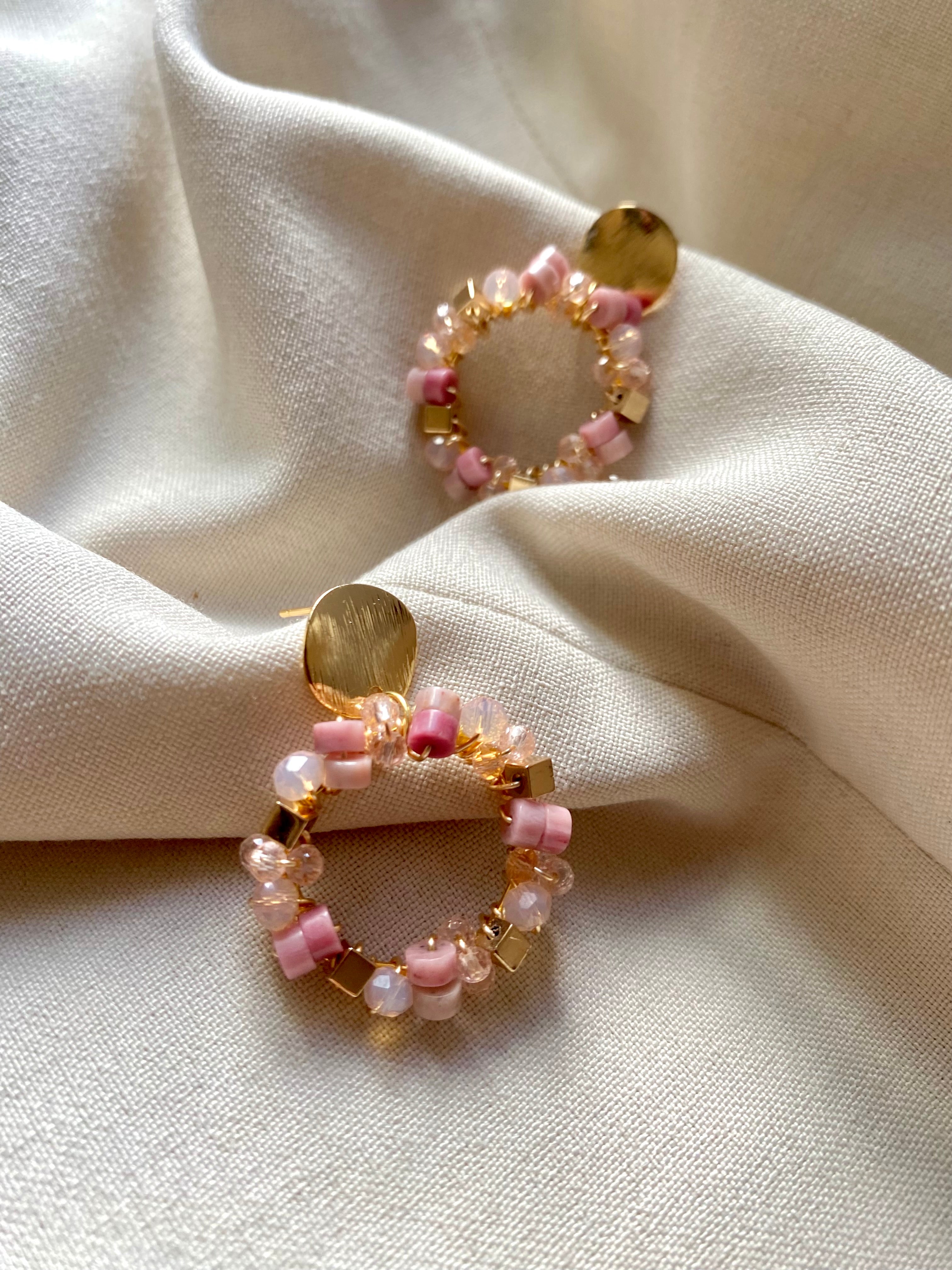 Aretes LORENZA Rodonita
